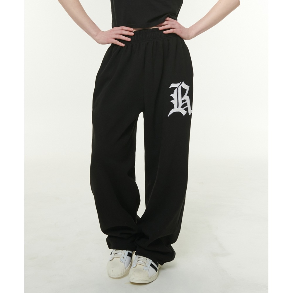 TAKEASYウーマンズRロゴワイドパンツ（ブラック）