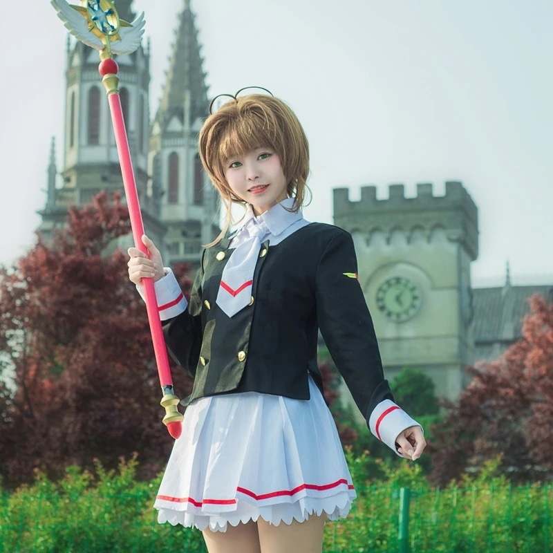 送 料 無 料アニメ制服魔カード少女桜er魔カード百変小桜知世制服コスプレ服