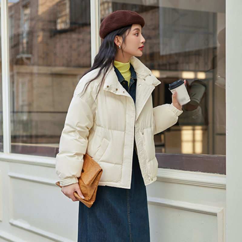 立て襟 ショート ダウンコート レディース 大きいサイズ 軽量 アウター ショートダウンコート 冬 ダウンジャケット ライトダウン ショート コート ジャケット 冬服 防寒防風 暖かい 厚手 おしゃれ