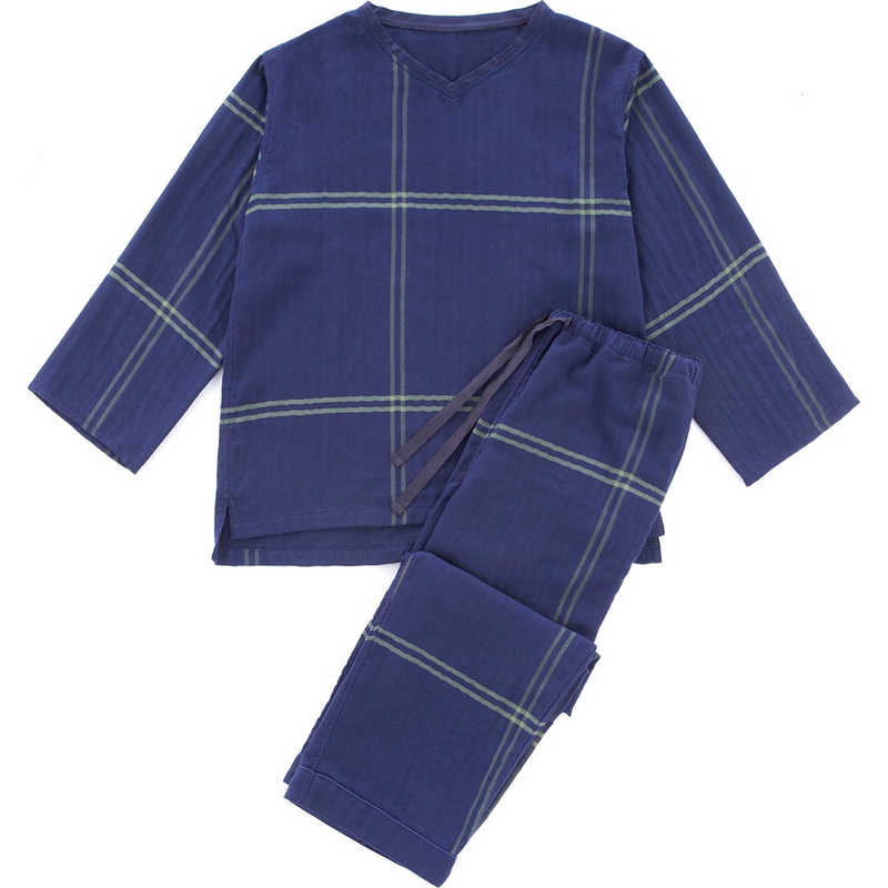 タオル美術館　cococi LDK メンズガーゼルームウェア Lサイズ ネイビー 14,850円