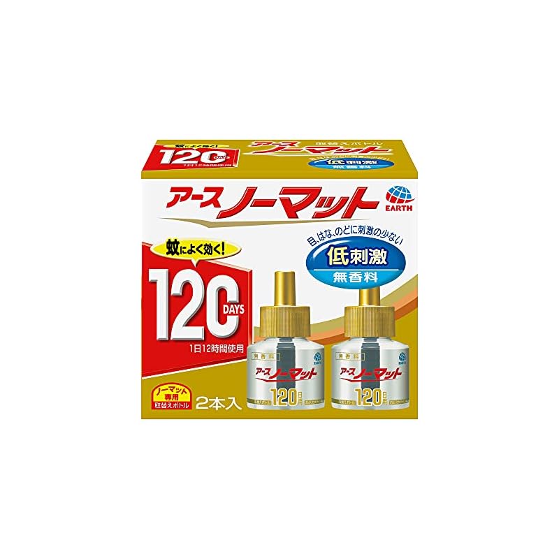 アースノーマット 120日用 無香料 [4.5-12畳用 取替ボトル2本入]