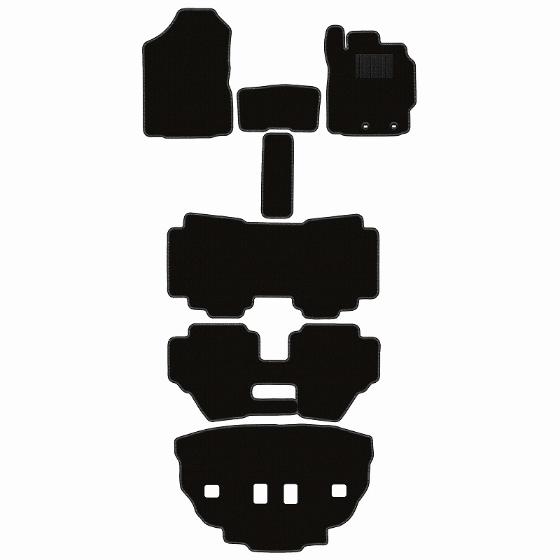 トヨタ シエンタ 170系 6人乗り 7人乗り フロアマット + トランクマット(ラゲッジマット) [16色から選択]