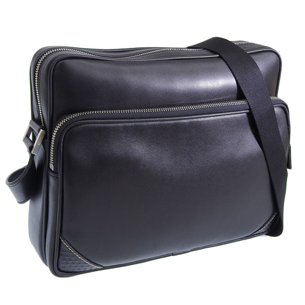 Dunhill バッグ メンズ ショルダーバッグ メッセンジャーバッグ レザー ブラック CITY MESSENGER L3PC69A ダンヒル l3pc69a
