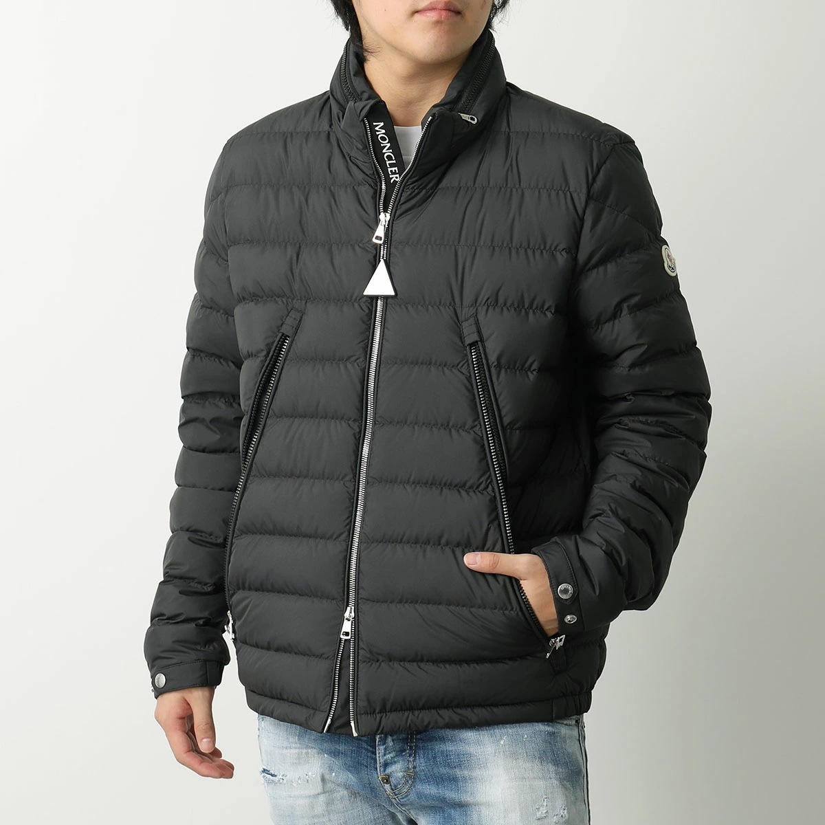 MONCLER モンクレール ダウンジャケット ALFIT アルフィット 1A00140 54A81 メンズ フード付き ロゴ アイコンパッチ 998