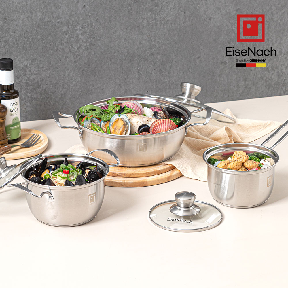 Premium Cookware EiseNach Kant IHステンシチュー鍋3セット