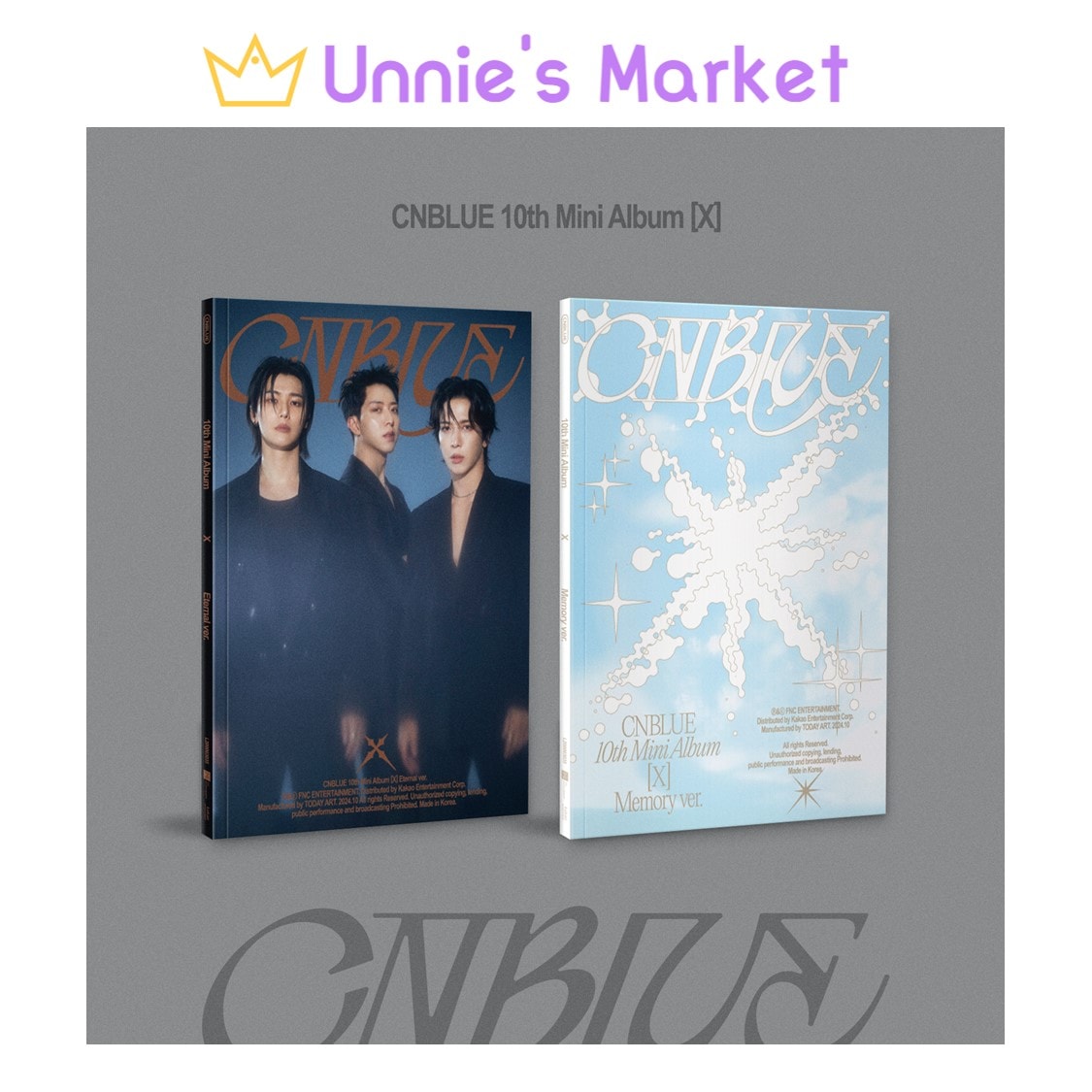 [SET] CNBLUE - X 10th Mini Album (Eternal ver. Memory ver.)