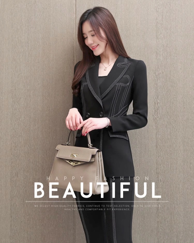 お安く提供セットアップ 2ピーススーツ 2点セット ジャケット+パンツ ズボン ビジネス 上下セット 通勤 OL 着痩せ レディーススーツ S～XL スーツ 面接 ダブルボタン パンツセット カジュア 9,819円