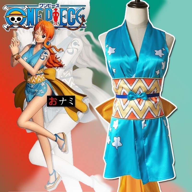 【期間限定特価】ワンピース One Pieceナミ くのー ワノ国 浴衣 コスプレ衣装 イベント スカートハロウイン クリスマス 服 コスチューム 文化祭 変装仮装