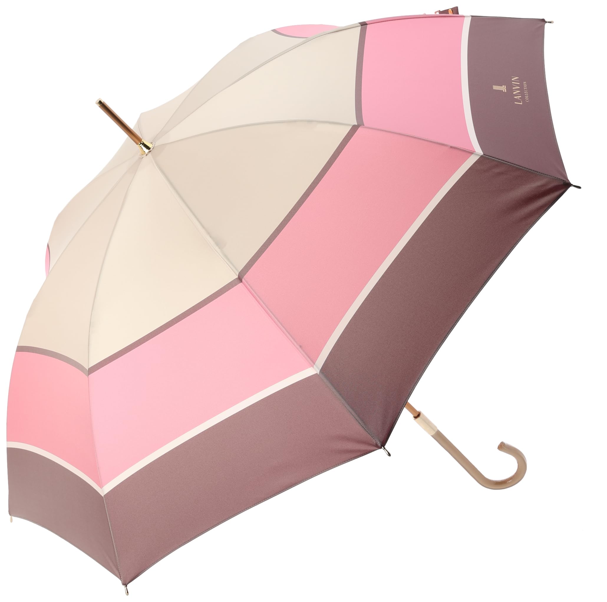 [LANVIN COLLECTION ランバン コレクション] MOONBAT(ムーンバット) 長傘 雨傘 【ギフト】 60 レディース 先染10984ブルー