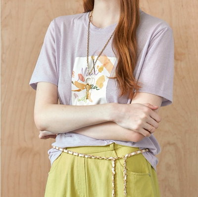 アートプリント トップス Tシャツ シャツ 袖あり 半袖 Uネック ラウンドネック ストレート Iライン かわいい シンプル カジュアル 大人 上品 おしゃれ お洒落 アートプリント トップス Tシャツ シャツ 袖あり 半袖 Uネック