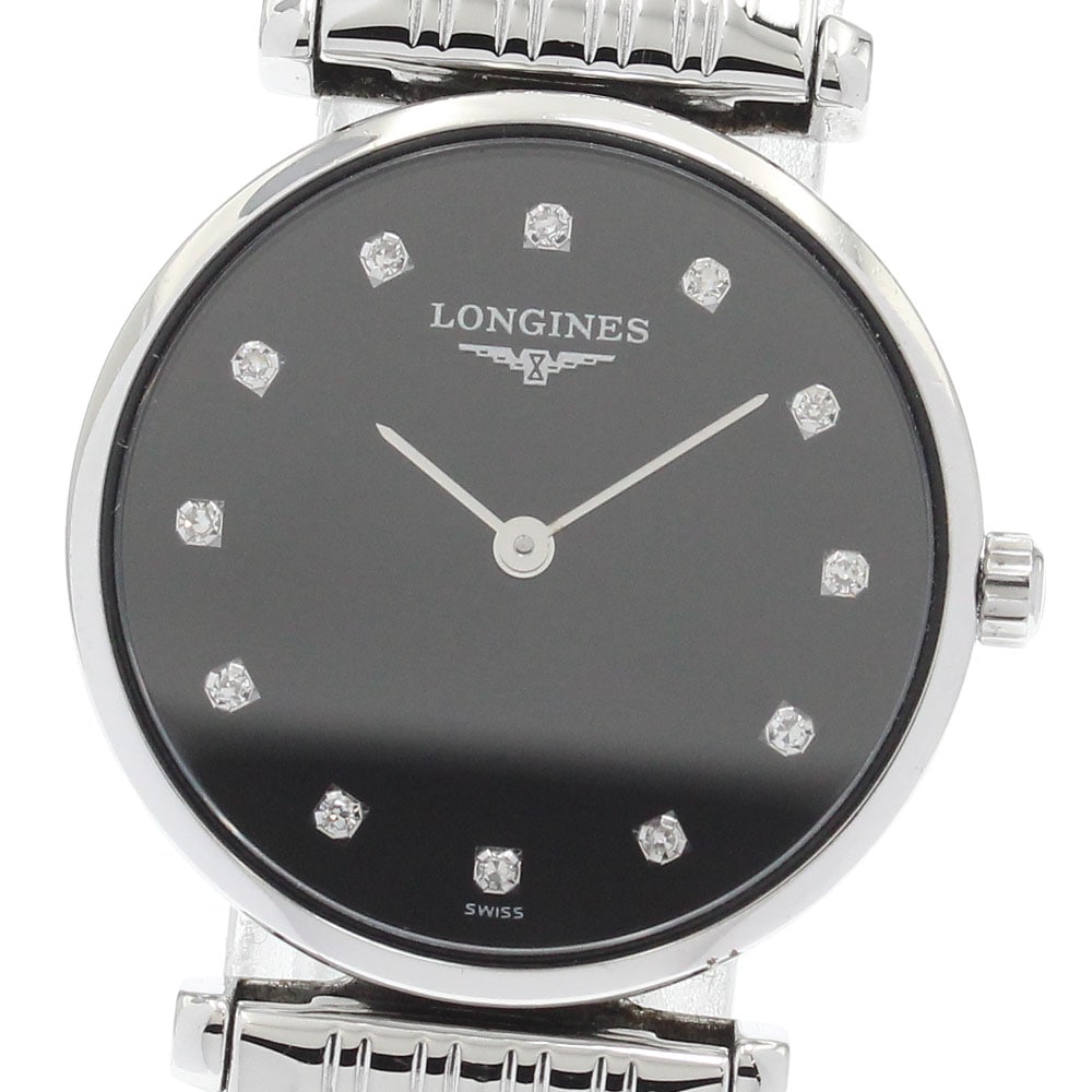 ロンジン LONGINES L4.209.4 グランドクラシック 12Pダイヤ クォーツ レディース _922428【中古】