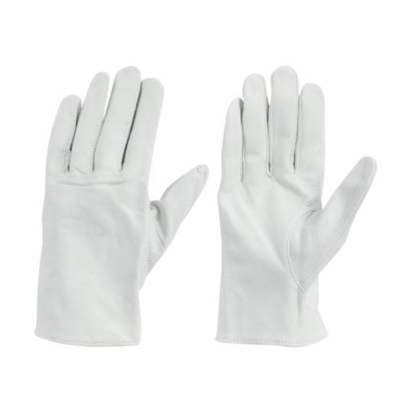 （まとめ）東和コーポレーション 牛表革 クレスト LL ホワイト 472-LL 1双 [x5セット]