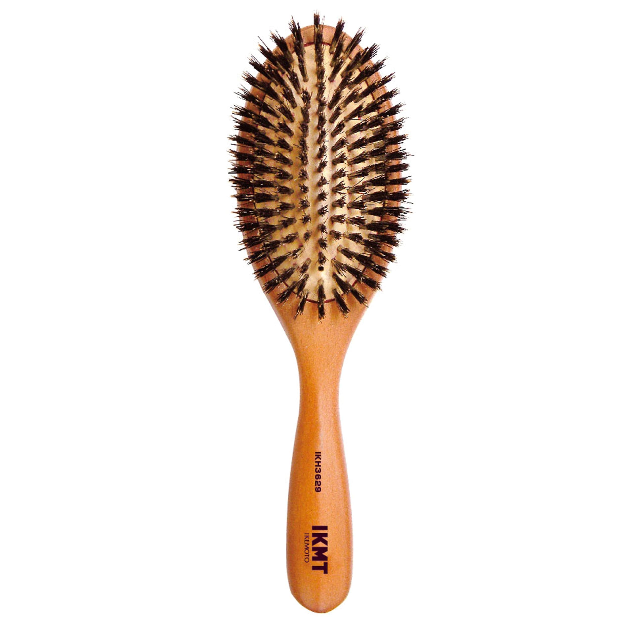 池本刷子工業(Ikemoto Brush) ヘアブラシ/IKMT(イケモト) 天然毛クッションブラシ 毛のかたさ:ふつう(M) IKH3629 日本製 4,727円