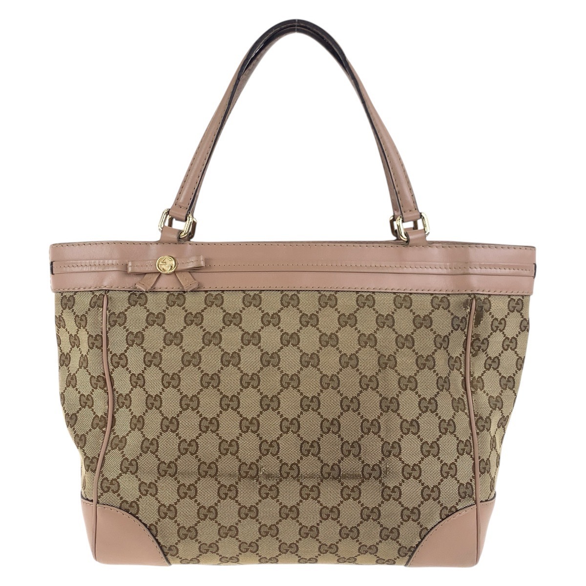 プリンシー ピンク ブラウン ゴールド金具 GGキャンバス/レザー 257061 トートバッグ ショルダーバッグ レディース 503880