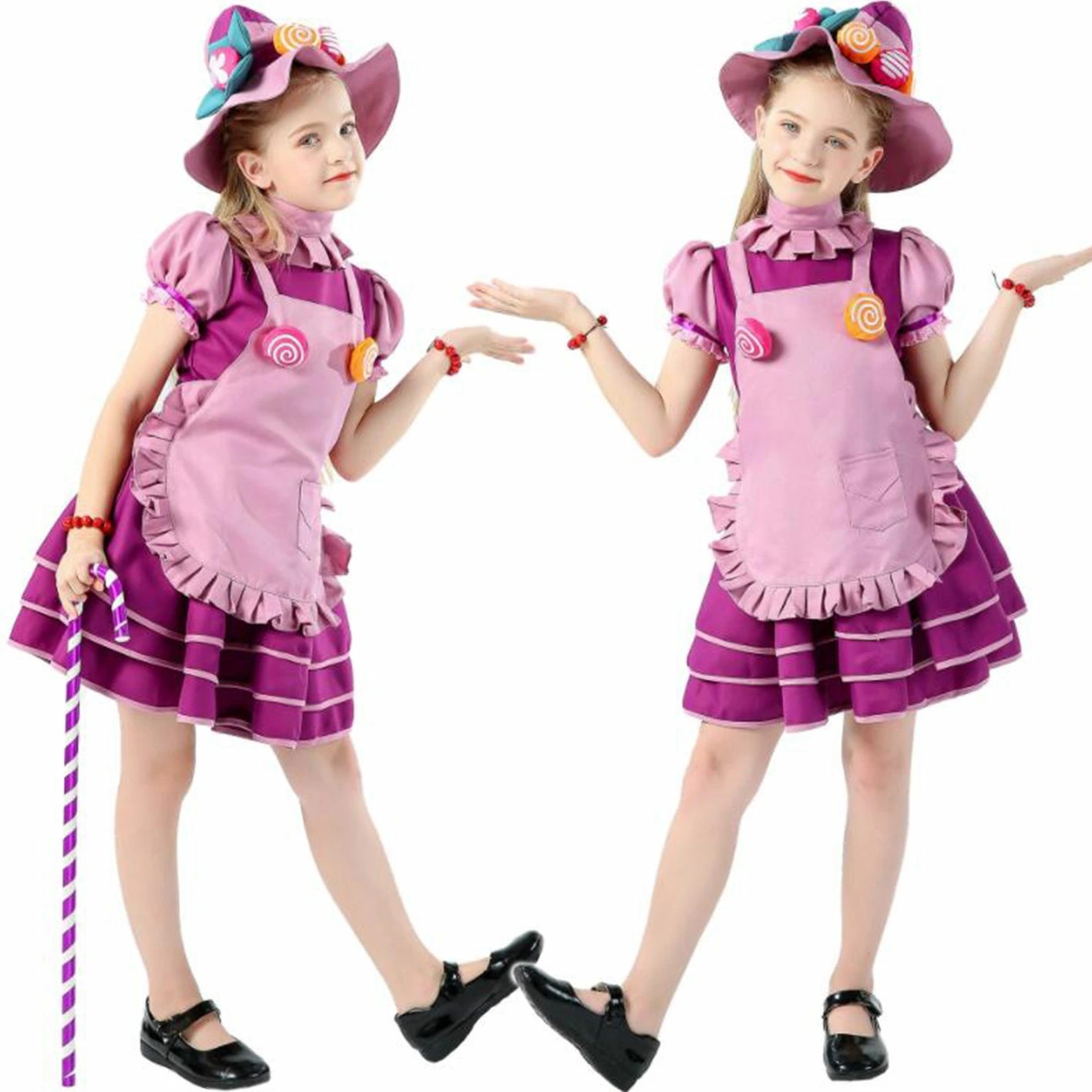 子供用コスプレ衣装 子供用コスチューム 半袖ワンピース ハロウィン衣装 ハロウィンコスチューム 魔女 魔法使い cosplay 舞台衣装 仮装 舞台劇 イベント 変装 学園祭 お芝居 舞台衣裳 可愛い