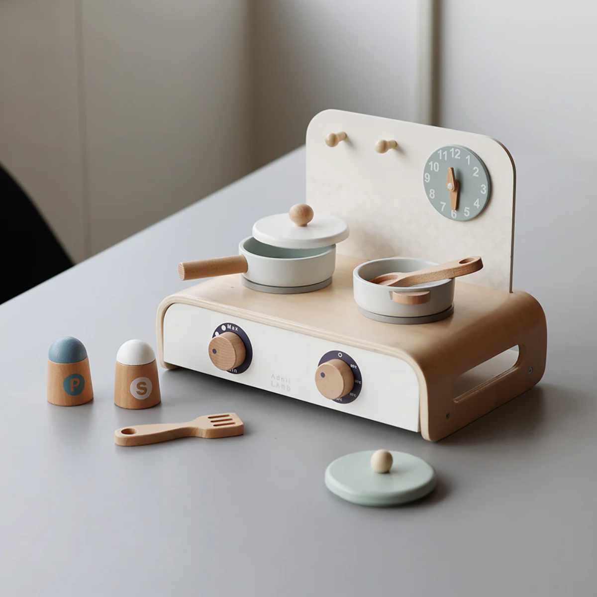 おもちゃ おうちごっこ ままごと キッチンセット 木製 KURUKURU COOKER Adnil LAND 木のおもちゃ キッチン 玩具 ミニキッチン 子供 おままごと 知育玩具 男の子