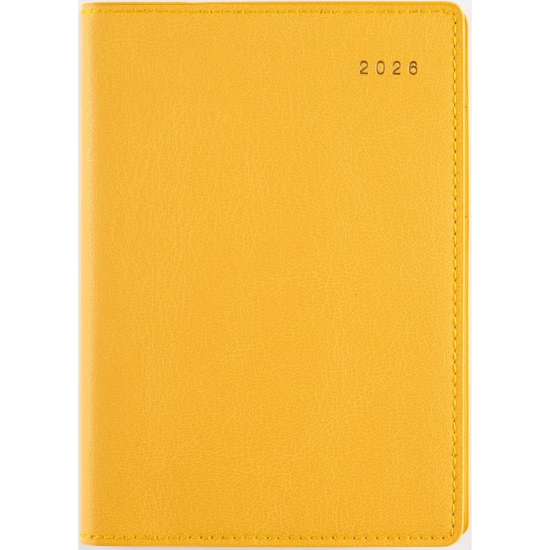 （まとめ買い）高橋書店 2026年 手帳 No.214 リシェル4 A6判 週間リンクアップ式＆月間ブロック式 サンフラワーイエロー [x3]