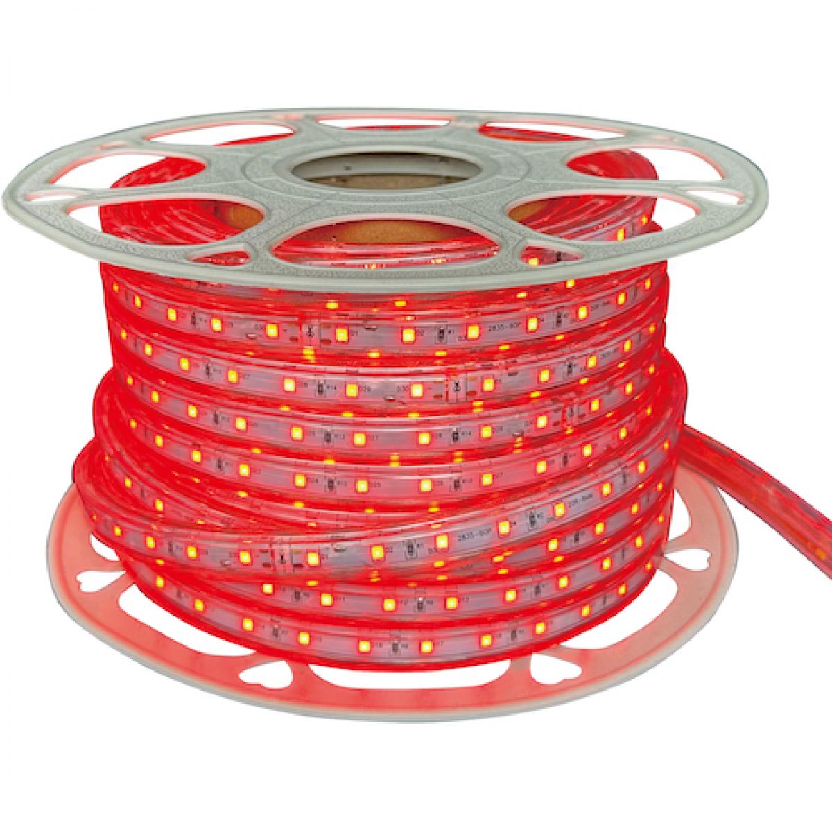 富士倉 片面発光 LEDロープライト 20m 赤色 FRL-R20M　道路工事 危険個所 注意喚起 ライト 光 作業灯