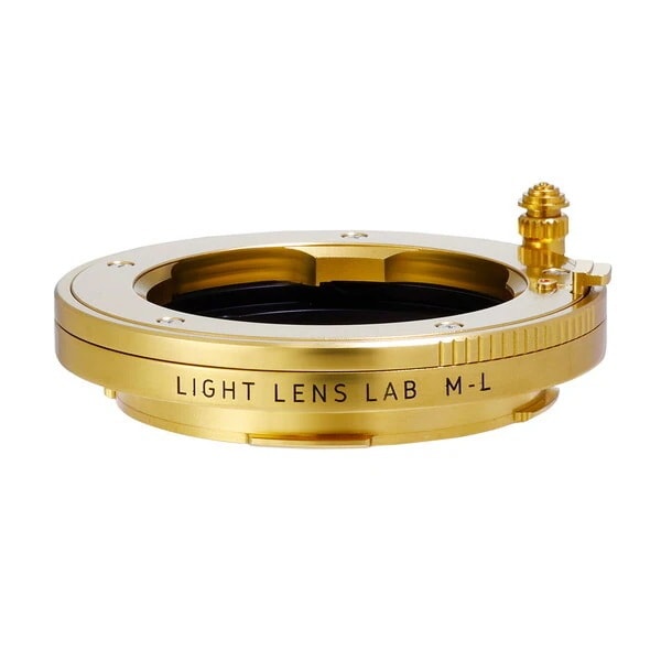 LIGHT LENS LAB L-M-L-MACRO (Gd) ブラスゴールド レンズマウントアダプター (ライカMマウントレンズ Lマウント変換)