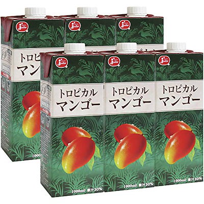 他サイト： ジューシー =トロピカルマンゴージュース= 1000ml6本の商品画像