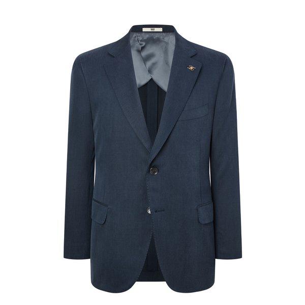 [25SS] [ZEGNA] ウールシルク ブルー ノバラ ジャケット DMJA5B077B2