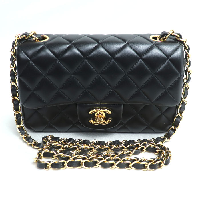 CHANEL シャネル ミニ クラシック ハンドバッグ ショルダーバッグ ブラック A69900 レディース 中古 美品