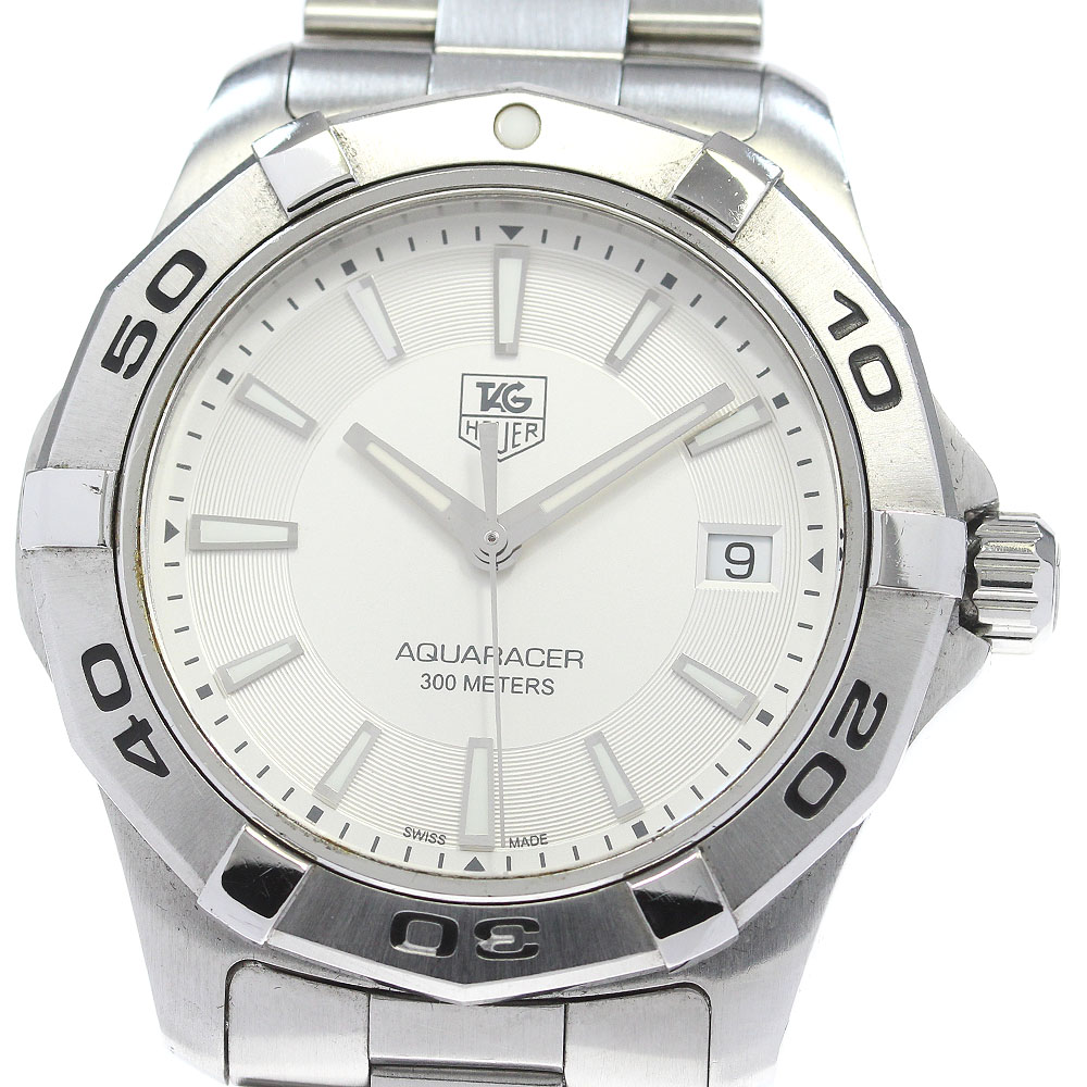 タグホイヤー TAG HEUER WAP1111 アクアレーサー デイト クォーツ メンズ 箱・保証書付き_862320【中古】