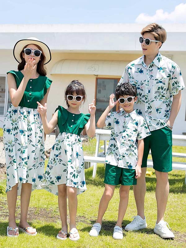 トップスシャツブラウス海旅行 カップ オールインワン 男の子 ビーチパンツ キッズ ワンピース リンクコーデ 家族活動 親子ペアルック 女の子 記念日 ビーチウエア 夏 母の日 半袖 シャツ 親子