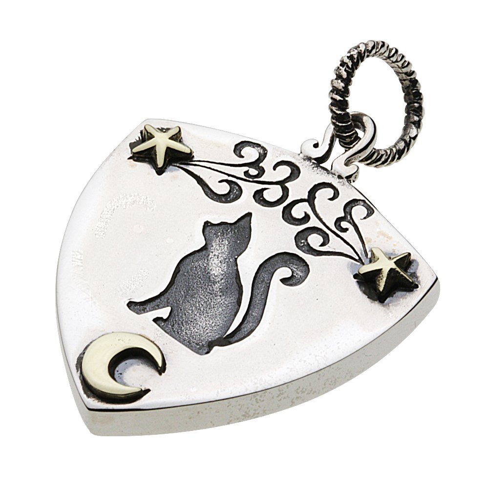 [セノーテ] 月夜 猫ピックケース ペンダント【シルバー925 シルバーアクセサリー】 p0665