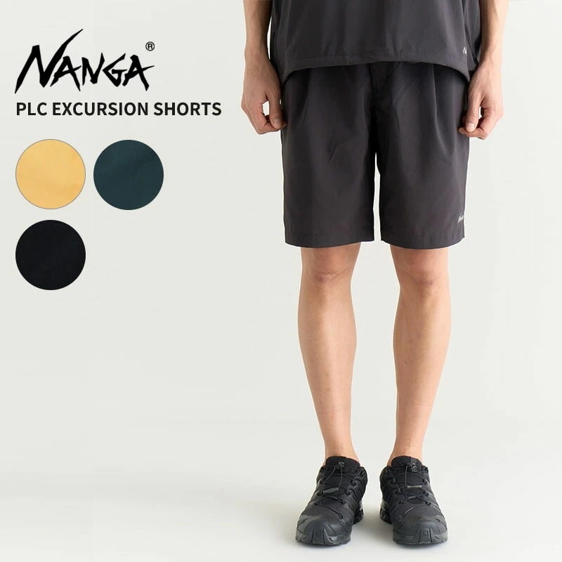 ナンガ メンズ 超軽量 パッカブルショートパンツ NANGA PLC エクスカーションショーツ 半ズボン ハーフパンツ ボトムス UVカット N2500-1E406A