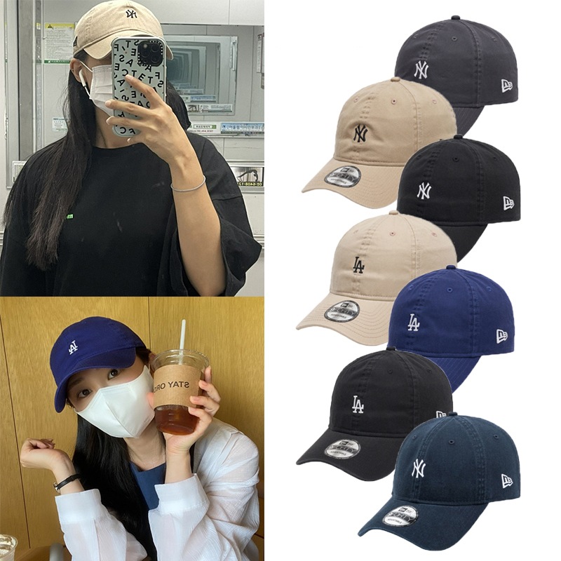 MLB WASHED MINI LOGO UNSTRUCTURE BALL CAP 全7カラー ヴィンテージ 帽子 韓国 レディース メンズ コーデ 新作 ウォッシュ 2022 人気 深め かわいい