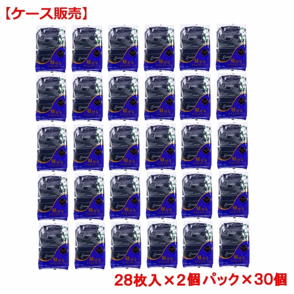 魅せるトイレクリーナー ジャスミンの香り 28枚入2個パック30個 【ケース販売】