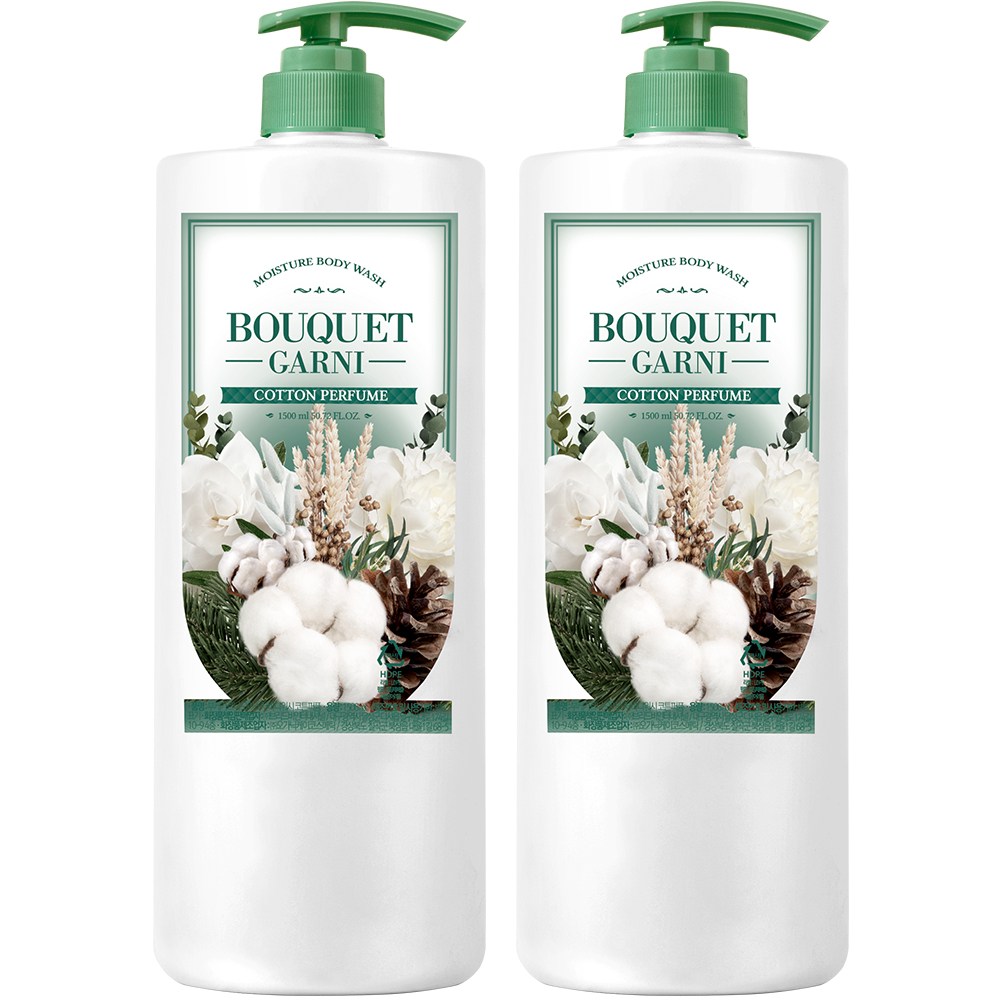 ーモイスチャーボディウォッシュコットンパルファム1500ml2個
