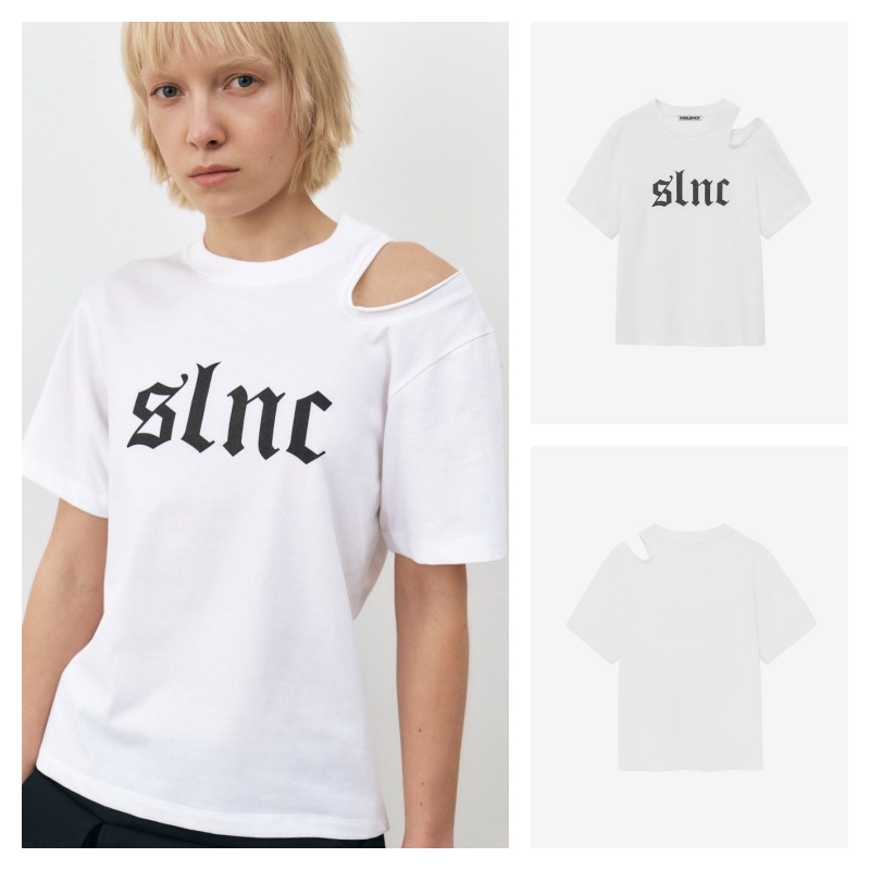 【INSILENCE】 SLNC CUT-OUT T-SHIRT : WHITE