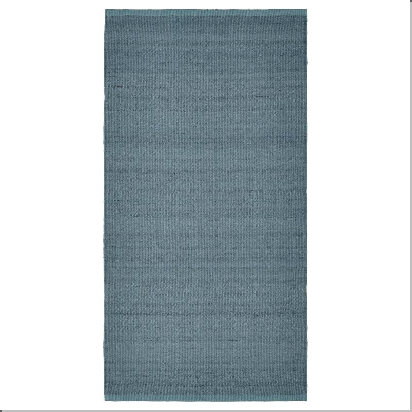 TIDTABELL ティードタベル ラグ 平織り - グレーブルー 80x150 cm