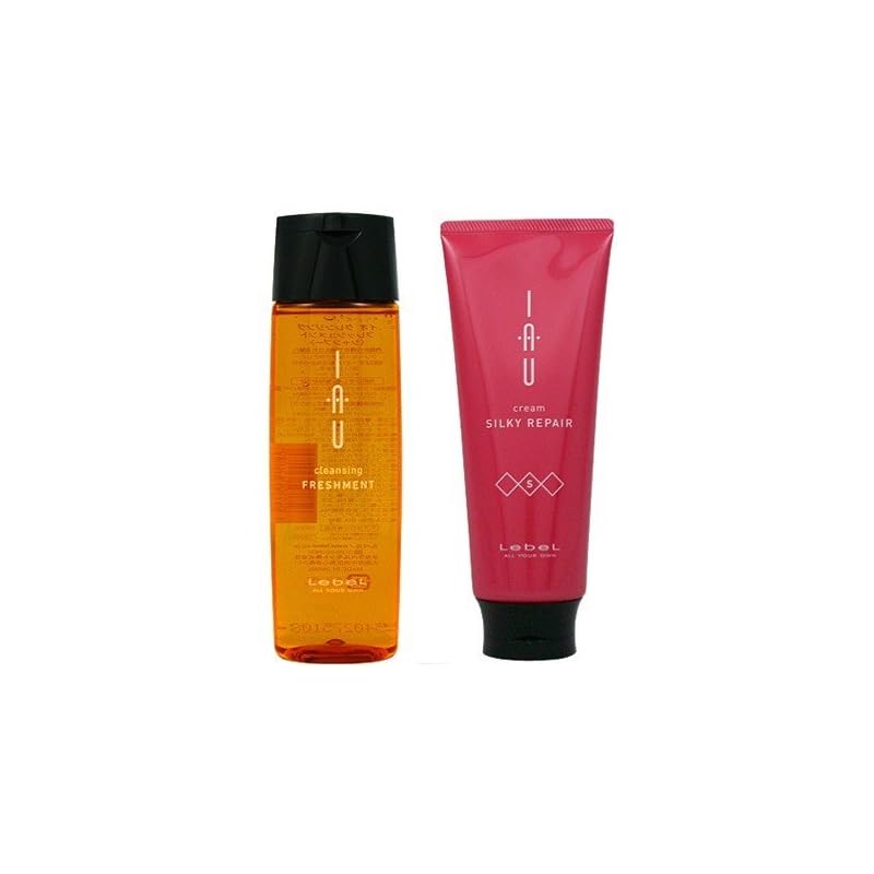 ルベル IAU イオ クレンジング フレッシュメント（シャンプー）200ml＆イオ クリーム シルキーリペア トリートメント200ml