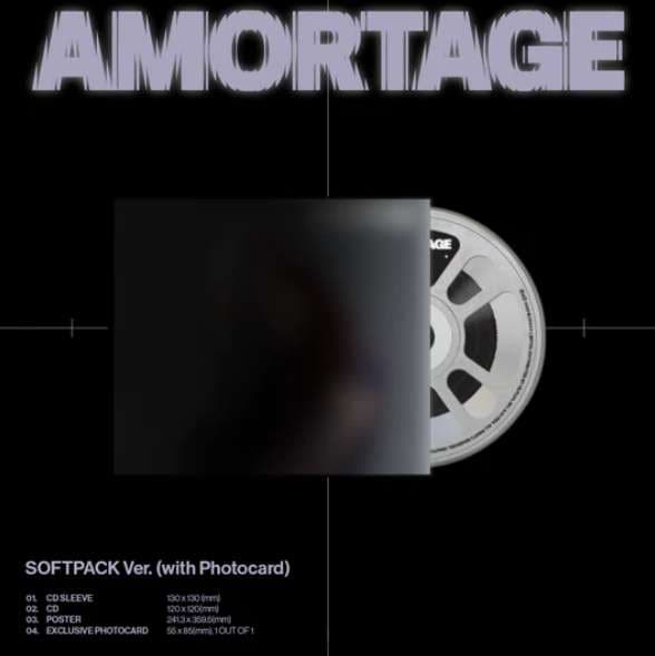 【未開封新品】指数 JISOO AMORTAGE - Photocard softpack CD