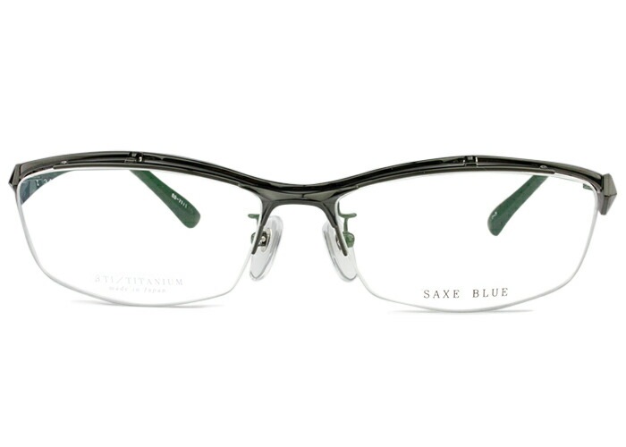 ザックスブルー SAXE BLUE sb-7111 c.3 ブラック 跳ね上げ メガネ 老眼鏡 フレーム メガネ 眼鏡 伊達 鼻パッド 遠近両用 軽量