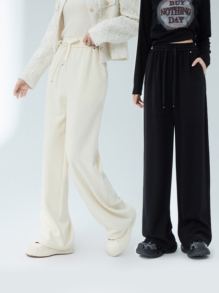 リエール ユンドゥオ ハイウエスト メタリック カジュアル パンツ