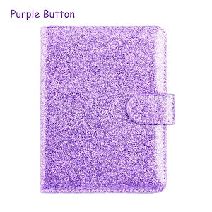 女性用パスポートカバー,小さなトラベルケース,パーソナライズされたハンドバッグ,高級ファッション Purple Button