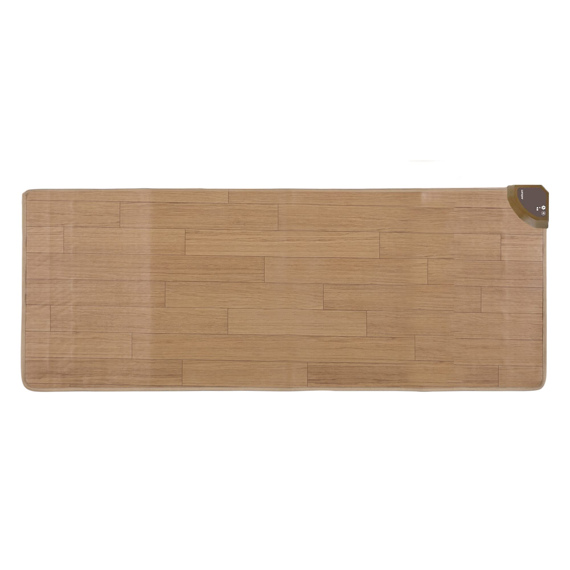 全国送料無料 ライフジョイ ホットマット フローリング調 電気マット ベージュ 120cm×45cm キッチン対応 防水 木目調 FM121C