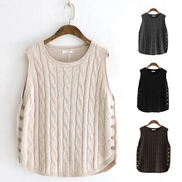 ベスト レディース 丸首 プルオーバー ニットベスト 無地 レディースベスト ショート アウター ニ 4,853円