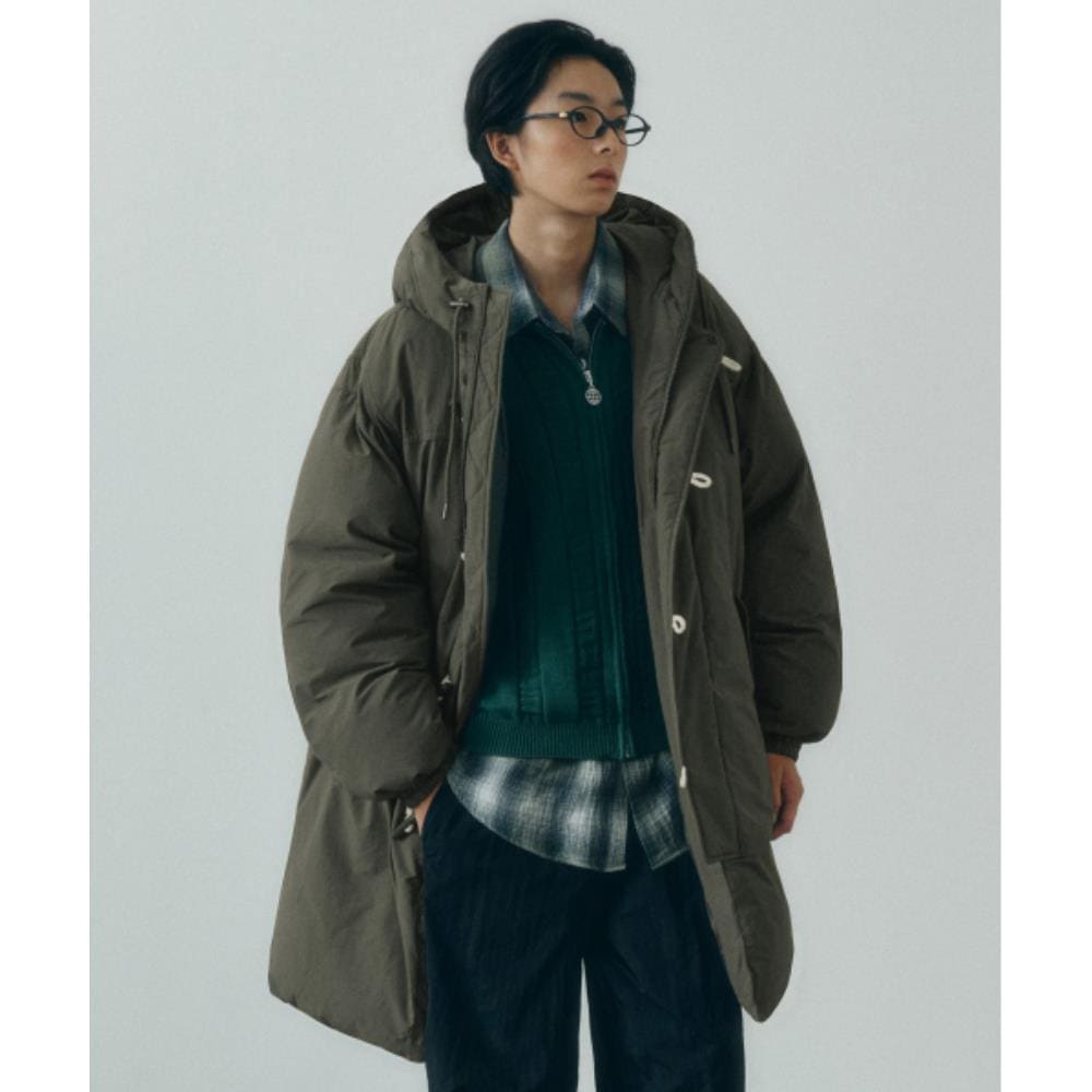ダウンジャケット・コート codegraphy Long duffel padded khaki codegraphy(コードグラフィー) ダウンジャケット・コート