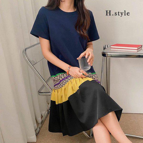 HスタイルOPセランワンピース/春/夏/OPS/ワンピース/ホームウェア/ゲストルック/シフォン/ラウンジ/パジャマ/寝間着