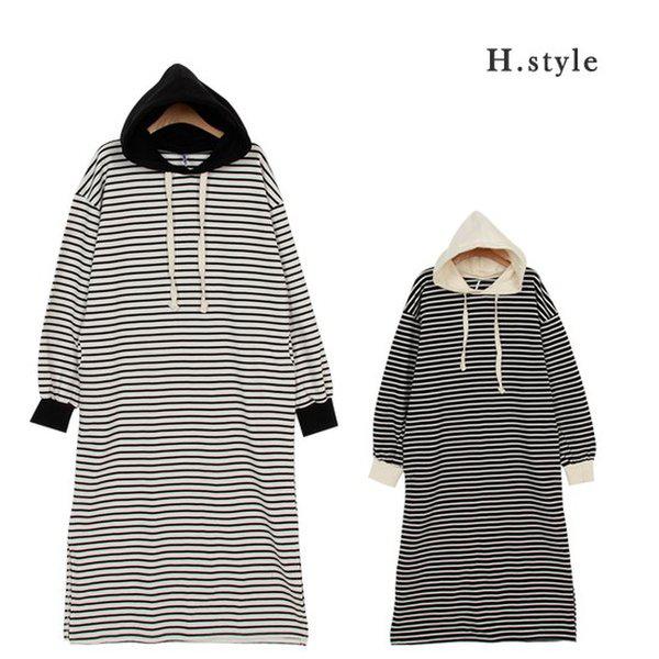HスタイルPDチュリロングフードOPS/春/ワンピース/ビッグサイズ/シフォン/ホームウェア/ロングTシャツ/カジュアル