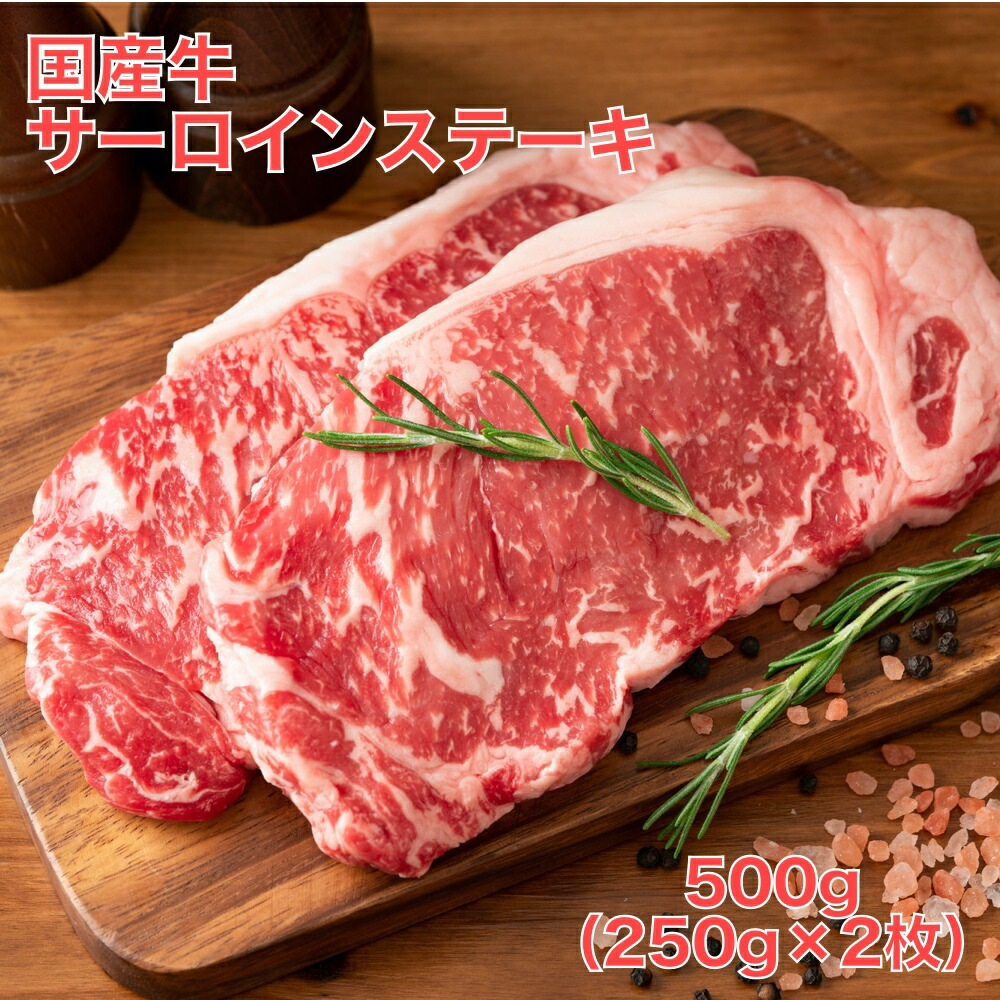 牛肉 国産牛 サーロインステーキ 500g（250g2枚）