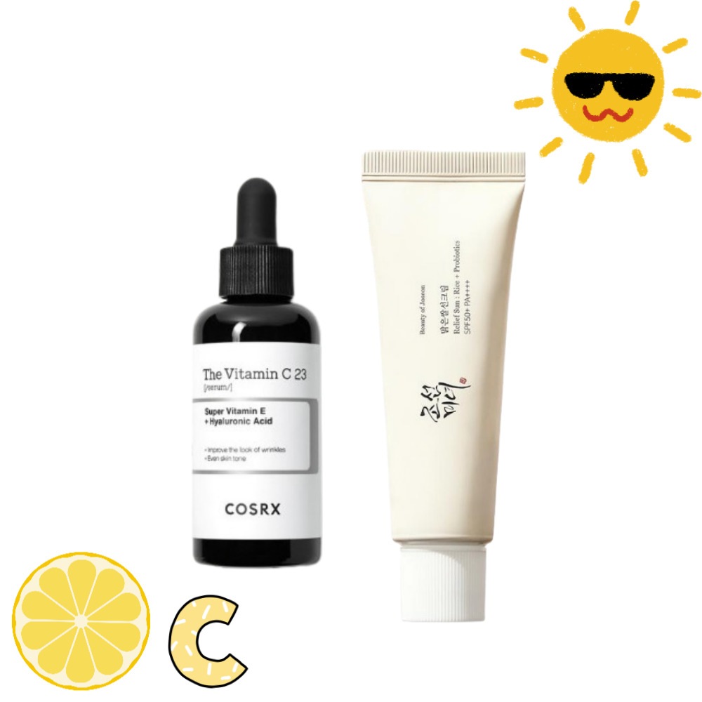 RXザ・ビタミンC23セラム20g + Beauty of Joseon 米サンクリーム 50ml SPF50+ PA++++ 日焼け止め/サンクリーム / 生ビタミンC / 純粋ビタミンC