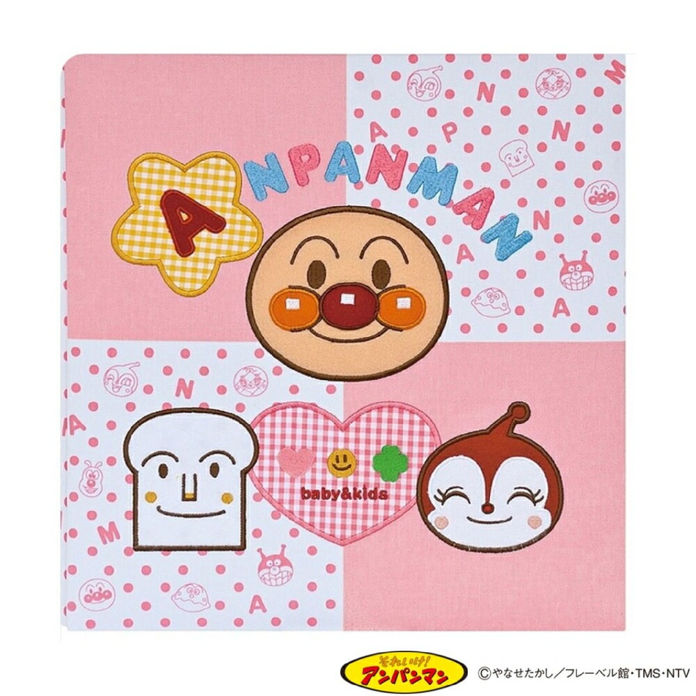 フエルアルバム誕生 L アートフル台紙（柄入り） アンパンマン ピンク ア-LB-803-1