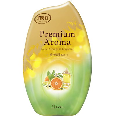 他サイト： エステー　お部屋の消臭力 Premium Aroma(プレミアムアロマ)スイートオレンジ＆ベルガモット 400mlの商品画像