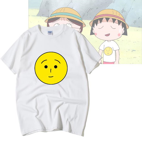 Qoo10] ちびまる子ちゃんtシャツ笑顔同服半袖男女